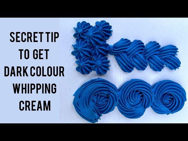 How to get PERFECT BLUE WHIPPING CREAM / Secret tip to get instant Blue Whipping Cream!