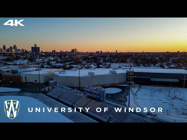 University of Windsor Campus Drone Tour (Winter)