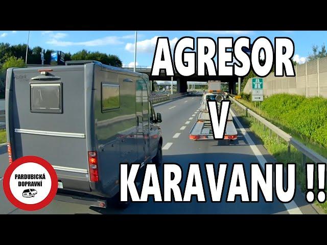 Agresivní karavanista ! Kruháč protisměre, ZIP podle Prahy - Dashcam kompilace #184