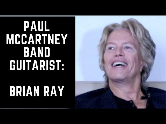Paul McCartney Band Guitarist - Brian Ray. Musicians Hall of Fame Backstage.