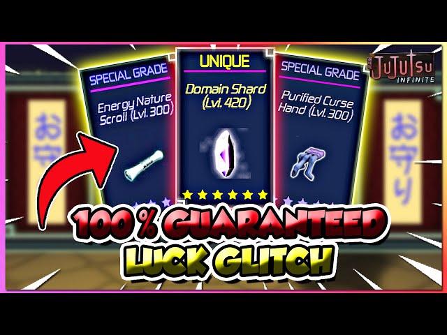 Jujutsu Infinite Glitch How To Get 100% Legendary,Special,Unique Drops + Full Guide! (CODE)