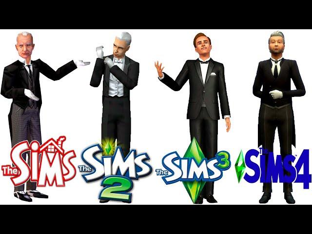  BUTLERS  Sims 1 vs Sims 2 vs Sims 3 vs Sims 4