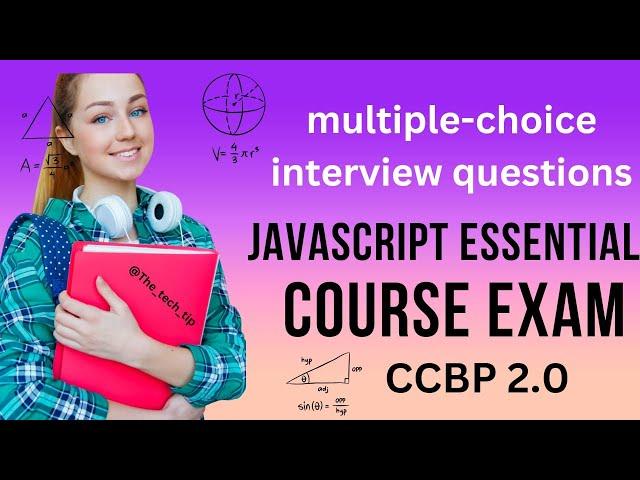 JavaScript |  Essential | Course | Exam | MCQ'S | CCBP 2.0 | FRONTEND | CODING | INTERVIEW QUESTIONS