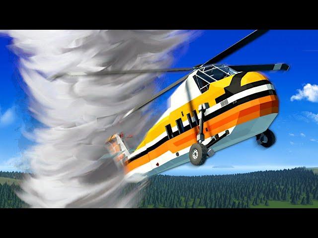Tornado Survival in HELICOPTER! (Stormworks)