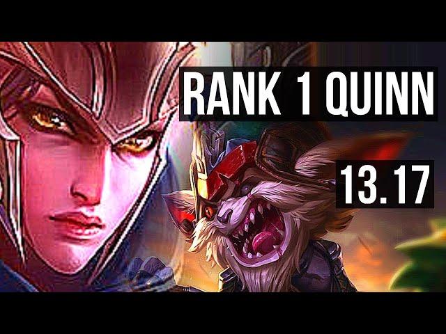 QUINN vs KLED (TOP) | Rank 1 Quinn, Quadra, Dominating, Rank 27 | NA Challenger | 13.17