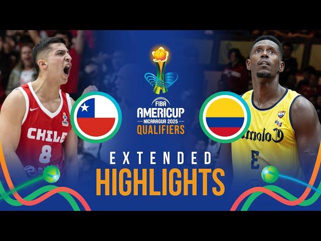 Chile  vs Colombia   | Extended Highlights | FIBA AmeriCup 2025 Qualifiers