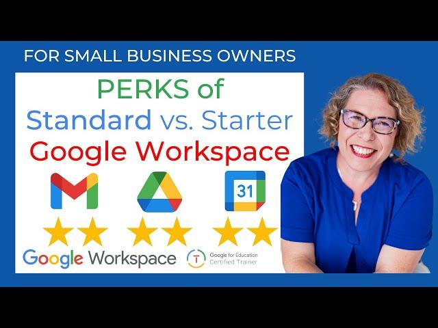 Perks of Standard vs Starter Google Workspace | SIX PERKS - in Gmail, Drive, and Calendar