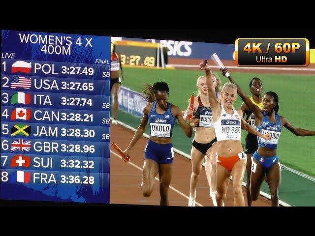 Women's 4x400m FINAL　World Relays  Yokohama 2019 4K