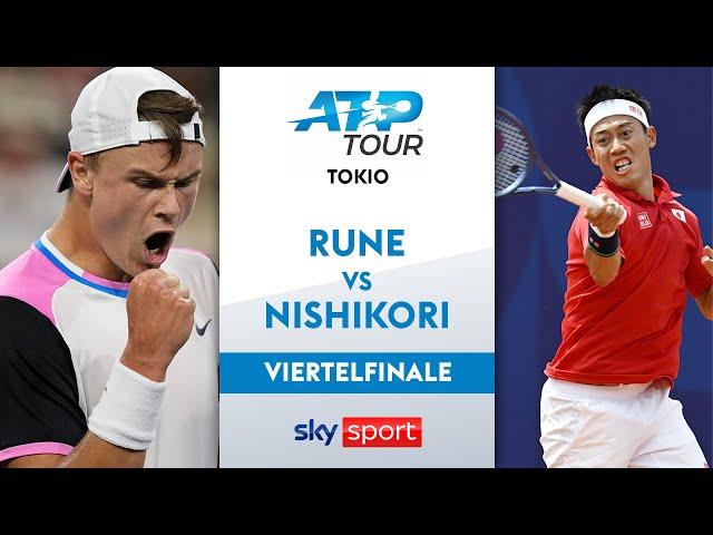 Rune  vs. Nishikori  - Viertelfinale | Kinoshita Group Open Tokio 2024 | Highlights - Sky