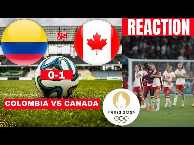 Colombia vs Canada Women 0-1 Live Olympics Games 2024 Football Match Score Highlights Direct Vivo