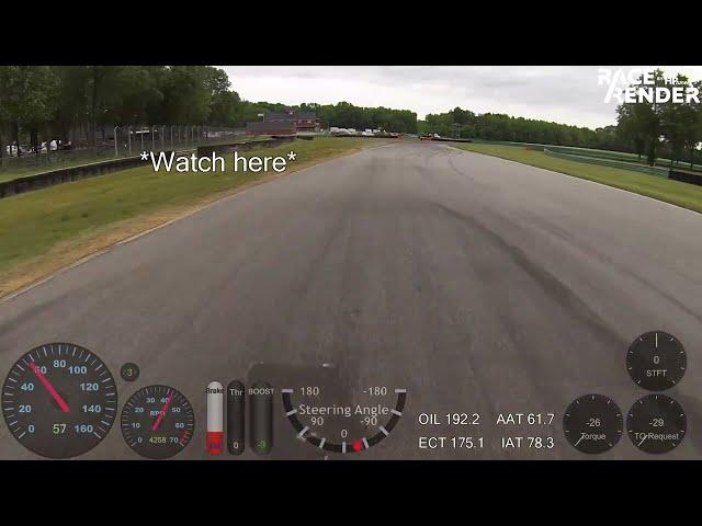 2019 GTI Smoke puff on track at VIR