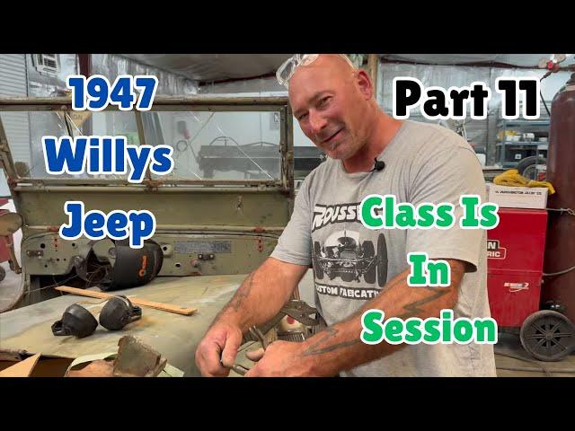 Vintage Willy's CJ: Part 11 - Panel Repair.  Class Is In Session 