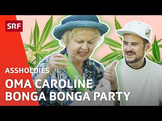 Oma Caroline braucht Entspannungspfeife | Comedy | Assholdies | SRF