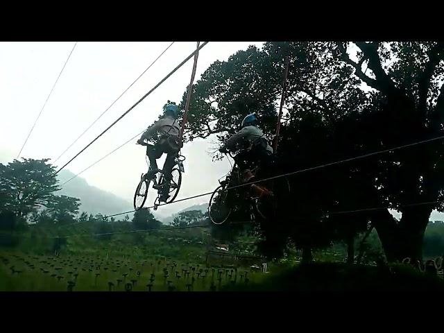 Sky  rope cycling @Advwnture park @Araku