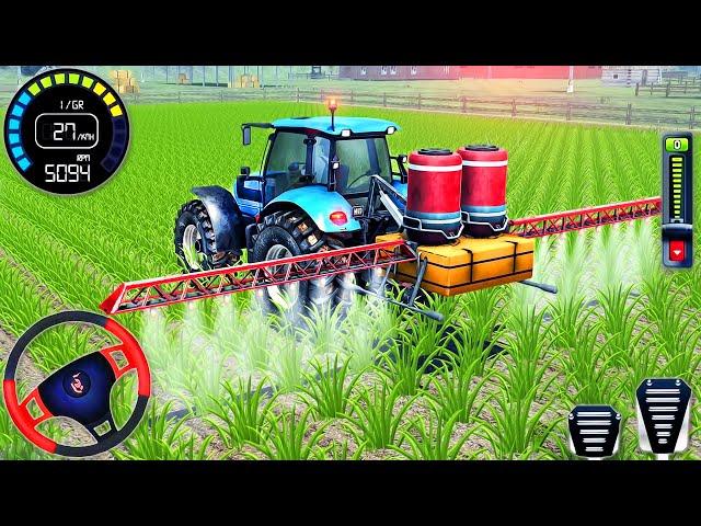 Real Tractor Farming Driving Simulator - Wheat Harvester Transport Walkthrough - Android GamePlay