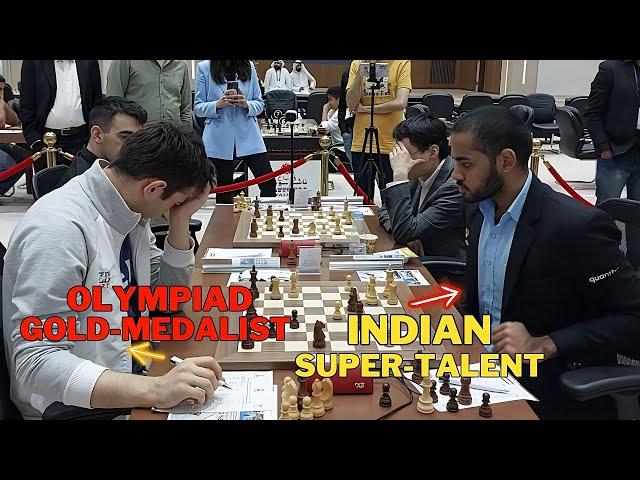 Arjun Erigaisi Crushes Olympiad Gold Medalist Nodirbek Yakubboev | Sharjah Masters 2023