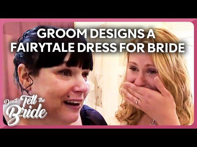 Groom designs a Fairytale dress for Bride! 