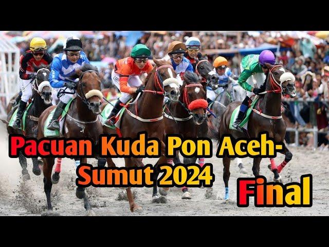 Final Kelas A 1,300 Meter Pacuan Kuda Pon Aceh-Sumut 2024 #pacukudagayo#pacuankudaindonesia #horse