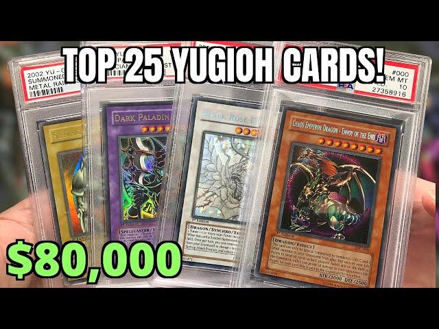 My Top 25 Rarest & Most Expensive Yugioh Cards!