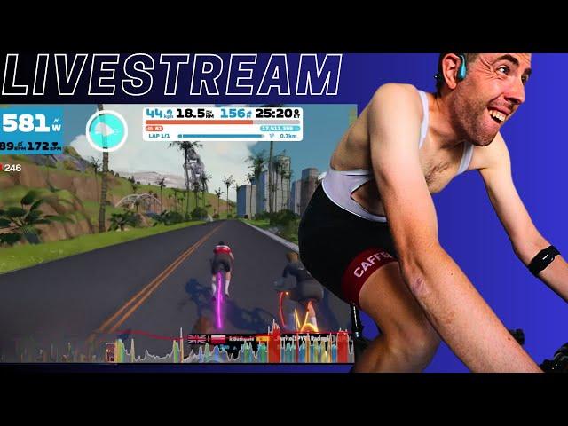   97km Race : DBR SufferDay League X - Shorelines and Summits Watopia // Zwift LIVE