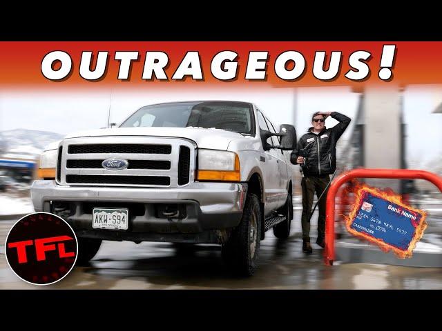 You Won't Believe How Much It Costs To Fill Up The Largest SUV Ever Made (Ford Excursion)