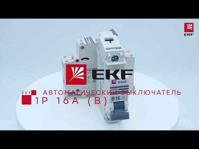 mcb4763-1-16B-pro Автоматический выключатель 1P 16А В 4,5kA ВА 47 63 EKF PROxima