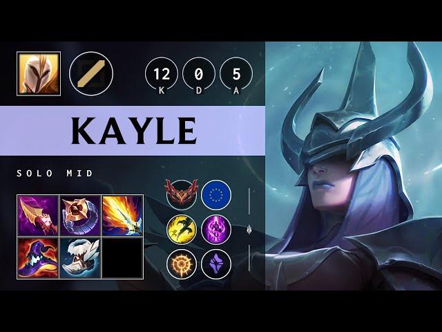 Kayle Mid vs Orianna: Perfect KDA, Legendary - EUW Grandmaster Patch 14.23