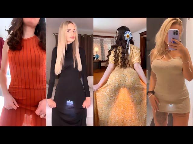 Transparent Dress Challenge[4K] Girls Without Underwear #43