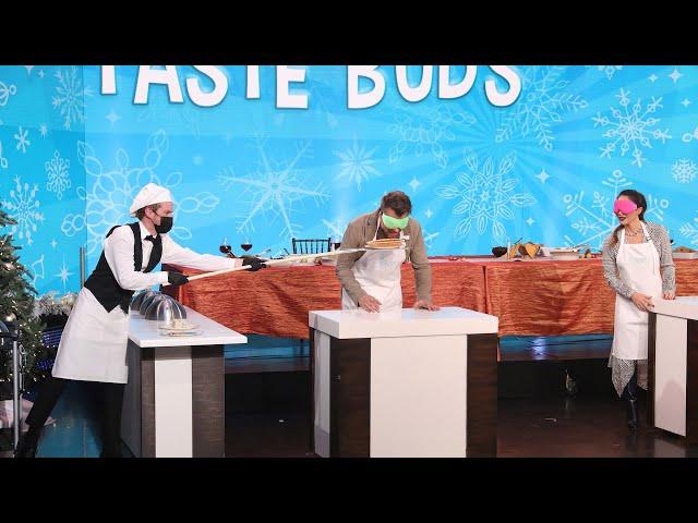 Josh Duhamel and Olivia Munn Get Competitive in ‘Taste Buds’
