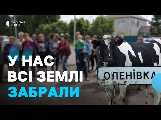 «Корови в сараї стоять» Жителі Оленівки виступили проти приватизації 6-ти гектарів землі в селі