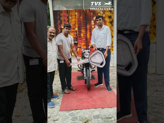 Congratulations on the delivery of your TVS 2-wheeler | Himaalayaa TVS |