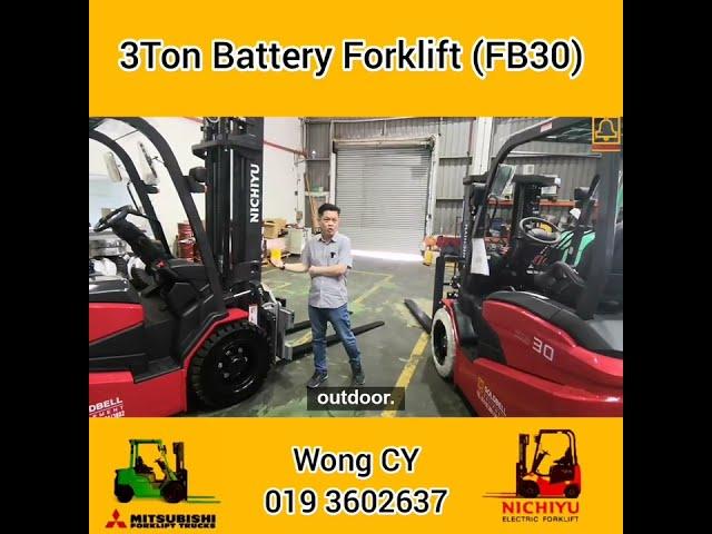 All New Nichiyu 3Ton Battery Forklift !