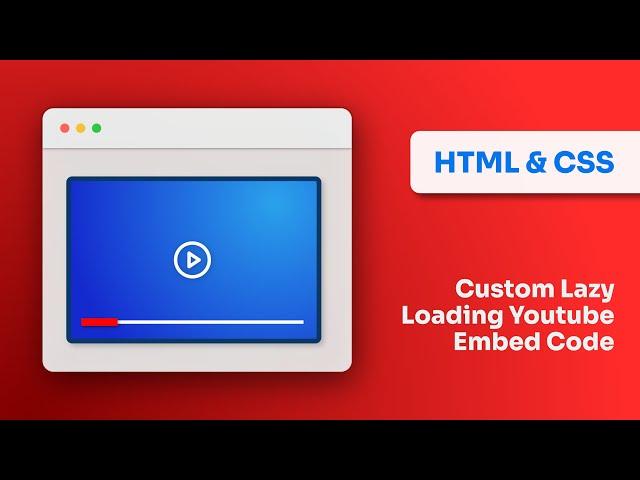 Custom Lazy Loading YouTube Embed Code