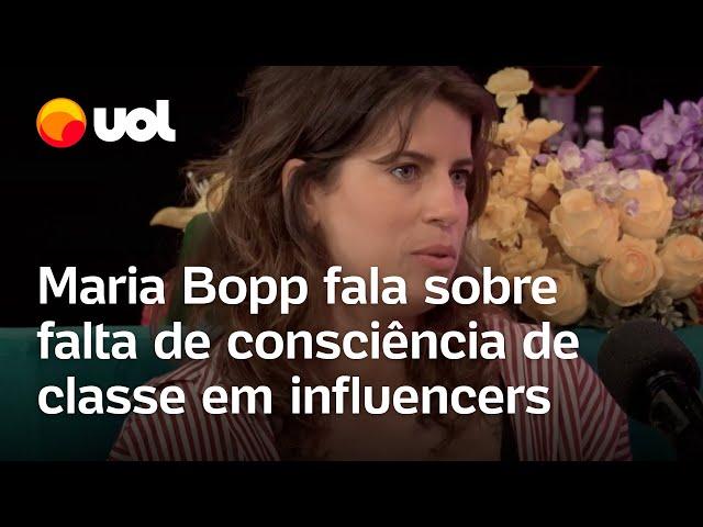 Maria Bopp critica falta de consciência social na esquerda: 'Vivem em uma bolha'