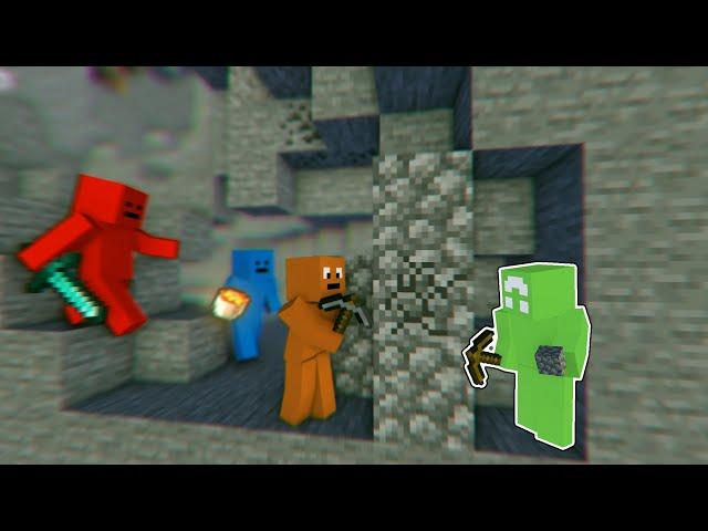 Minecraft Survivalist VS 3 Hitmen