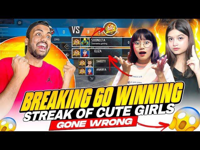 Monster Breaking 60 Winning Streak Of Cute Girl Eliza Gone Wrong  - Garena Free Fire Max