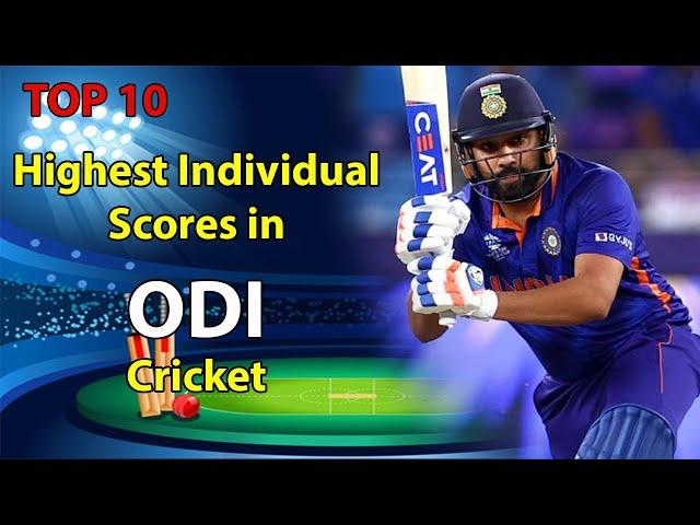 Highest Individual Scores in ODI Cricket || Most runs scored by a player in a ODI inning