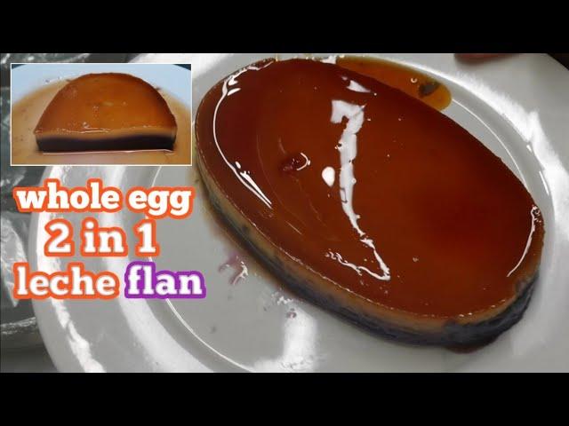 Leche flan | 2 in 1 whole egg leche flan | ube leche flan and original leche flan | Kusina ni Angelo