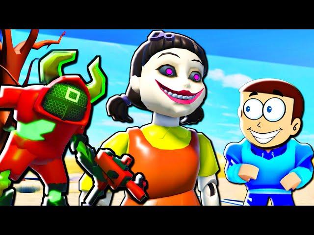 Roblox Mega Escape : Squid Game #1 | Shiva and Kanzo Gameplay