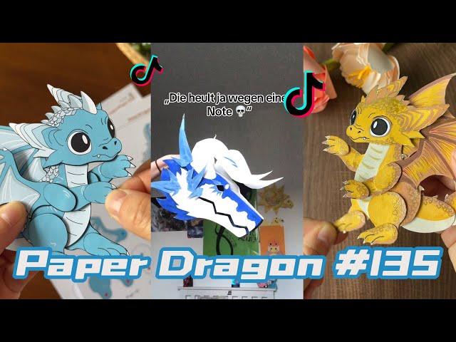 Dragon Puppet Crafts - Paper Dragon TikTok Compilation #135