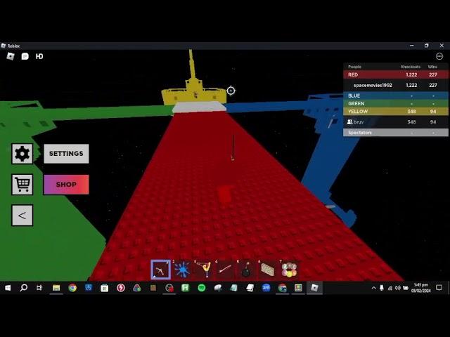 2 trainees destroy tower in 3 secs (Doomspire Brickbattle)