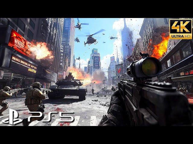 (PS5) New York Invasion™ | Ultra Realistic Immersive Graphics Gameplay [4K 60FPS] Call of Duty