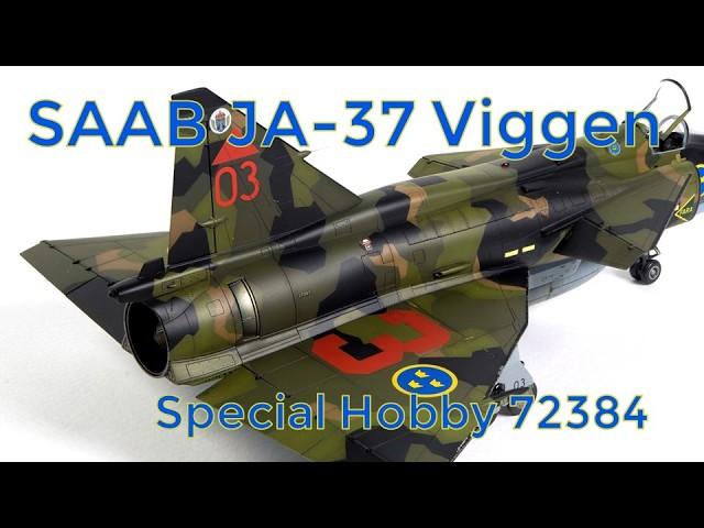 SAAB JA 37 Viggen 1/72 scale model build, Special Hobby 72384