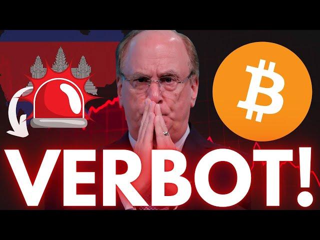 MASSIVES BITCOIN VERBOT BESTÄTIGT!(BLACKROCK MANIPULATION!)