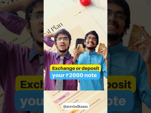 Exchange or deposit your Rs 2000 note