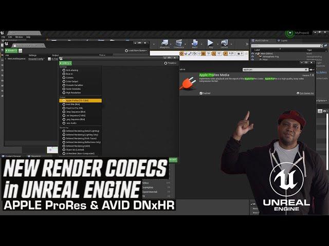 Rendering Apple ProRes & Avid DNxHR with Unreal Engine