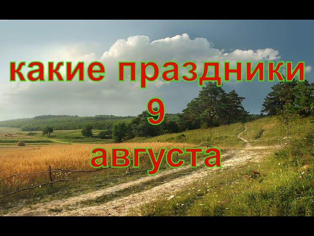 какой сегодня праздник? \ 9 августа \ праздник каждый день \ праздник к нам приходит \ есть повод