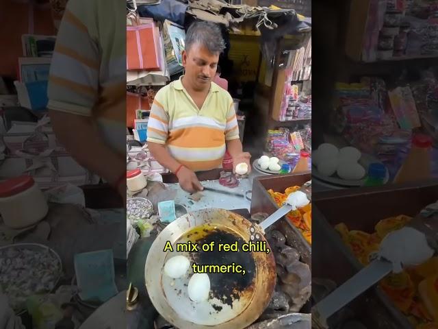 The Uniqueness of Indian Fried Eggs  A Blend of Flavors and Spices #bahrihore #streetfood #india