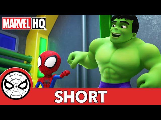 Meet Spidey and his Amazing Friends Short #3 | A Helping Hulk | @Disney Junior @Marvel HQ