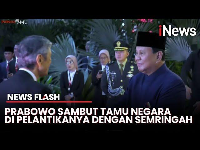 Akrab! Presiden Terpilih Prabowo Subianto Sambut Perwakilan Negara Sahabat saat Tiba di Gedung MPR